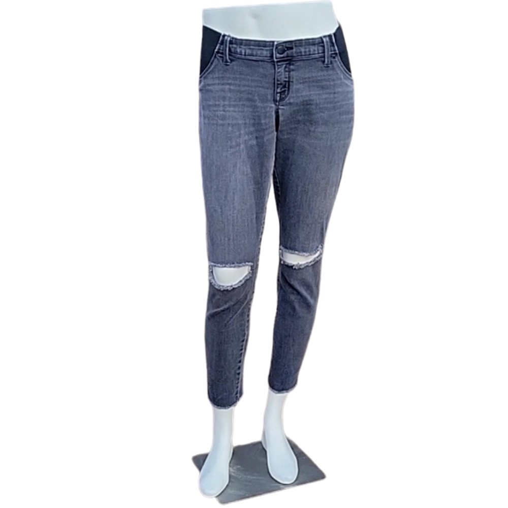 Ingrid & Isabel Eco-friendly Destressed Maternity Jeggings